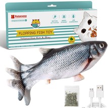 Potaroma Cat Toys Flopping Fish with SilverVine and Catnip, Moving Cat Kicker, - $28.70