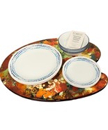 Corelle 15 Piece Set f/ 5, Dinner Plate, Salad/Dessert Plate, &amp; Soup/Cer... - £61.74 GBP