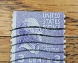 US Stamp Thomas Jefferson 3c Used Wave Cancel 807 - $0.94