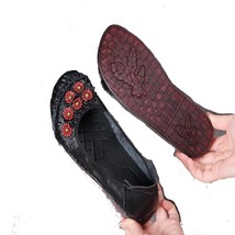  Spring Leather Flats Shoes Ladies Soft Comfortable Non-slip Loafers Female Casu - £118.47 GBP