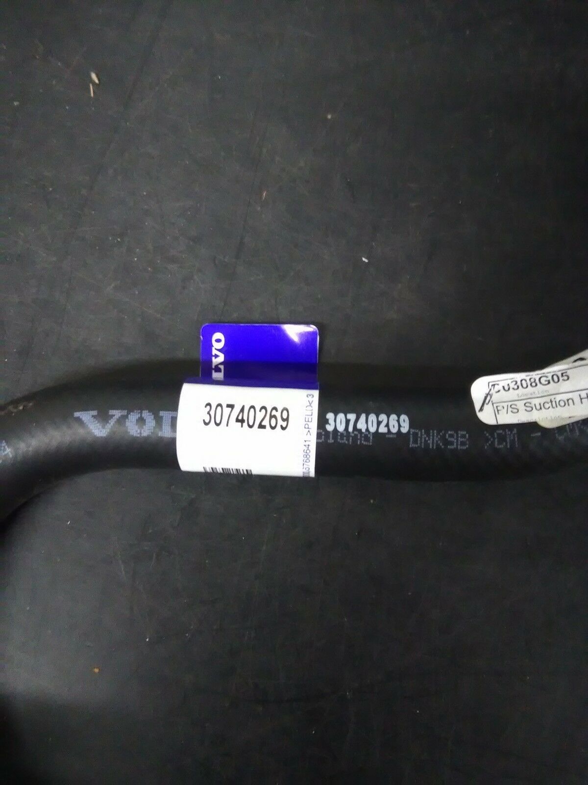 Volvo XC90 Turbocharged Power Steering Reservoir Line Hose # 30740269 ...