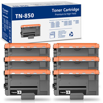 6X Tn-850 Toner Cartridge Compatible For Brother Hl6180Dwt Mfc8710Dn Mfc... - £101.98 GBP