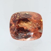 Reddish Orange Spinel Faceted 7.3 x 6.3 mm Cushion Natural Gemstone 1.62 carat - £54.84 GBP