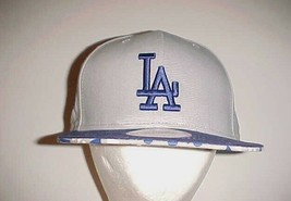 Los Angeles Dodgers MLB NL West Adult Unisex New Era Gray Blue Cap One Size New - $21.37