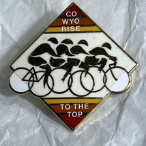 Colorado Rise To The Top Bicycle Tour Denver Biking Lapel Hat Pin Pinback - $14.95