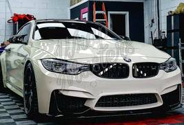 White Vinyl Front Grille Trim Strips Pipe V Brace For BMW F31,F32,F34,F3... - $12.99