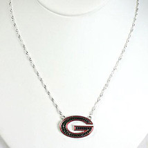 Georgia Bulldogs Crystal Logo Necklace - $14.95