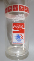 Coca-Cola Taste of Victory 1980 LA Olympic Glass with Flair Top  12oz - $3.71
