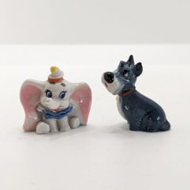Wade Whimsies Jock (No Coat) &amp; Dumbo Disney Hat Box Figurines, Vintage 1... - $34.85