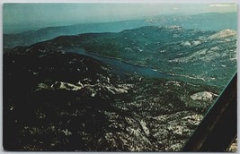 Vintage Postcard Huntington Lake Aerial View 1969 Sierra Nevada Mountains Scenic - £11.36 GBP
