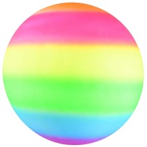 18 Inch Rainbow Playground Ball - Bouncy Durable Rubber - For Boys And G... - £14.87 GBP