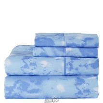 Watercolor Microfiber Sheet Set Blue Full - $28.49
