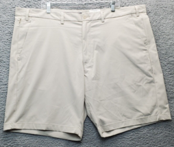 St. John&#39;s Bay Chino Shorts Men&#39;s Size 48 Tan Golf Performance High Rise... - £17.37 GBP