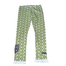 Naartjie Kids Girls Vintage XL Girls 7 Green Heart Leggings Pants - $18.24