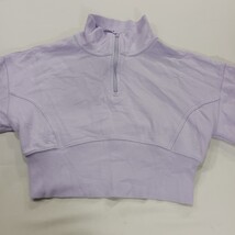 Offline by Aerie RN#54485 Girl's Small Lavender 1/4 Zip Pullover Sweatshirt image 14