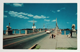 St Augustine Bridge of Lions Matanzas Florida FL Colourpicture Postcard 1960s - £3.91 GBP