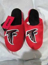 NFL Atlanta Falcons Logo on Mesh Slide Slippers Dot Sole Size Men XLarge by FOCO - £23.17 GBP