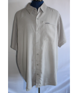 Columbia Men&#39;s Gray Short Sleeve Button Down Shirt ~L~ - £11.72 GBP