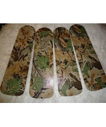 CUSTOM ~ CEILING FAN WITH HUNTER REAL TREE LEAF CAMO CAMOUFLAGE DESIGN - $118.75