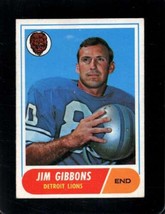 1968 Topps #208 Jim Gibbons Vgex Lions Nicely Centered - £3.87 GBP