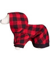 allbrand365 designer Pet Cozy Attached Hood Hoodie,Buffalo Check,Small - $22.03