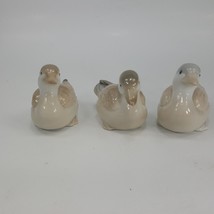 There (3) Vintage Homco Brown Porcelain Duck Figurine 2&quot; Tall AGHJ4 - £13.80 GBP