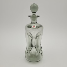 Vintage Mid Century Danish Holmegaard Kluk Kluk Smokey Gray Glass Pinch Decanter - £38.94 GBP