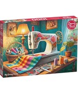 NEW Cherry Pazzi Jigsaw Puzzle 1000 Pieces 30875 My Sewing Corner - $31.36 CAD