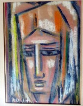 Portrait  Lithuanian Artist Jadvyga Paukstiene Modernist 1960's Pieta - $4,970.77 MXN