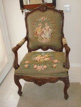 French Carved Walnut Arm Chair - £2,369.68 GBP