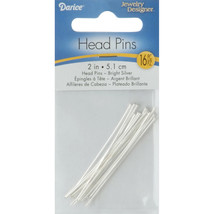 Bright Silver 2 Inch Head Pins  Silver Plated  Craft Beads - £12.60 GBP