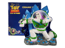 Enesco Disney Pixar Toy Story and Beyond Buzz Lightyear Ceramic Piggy Bank NEW - £8.09 GBP