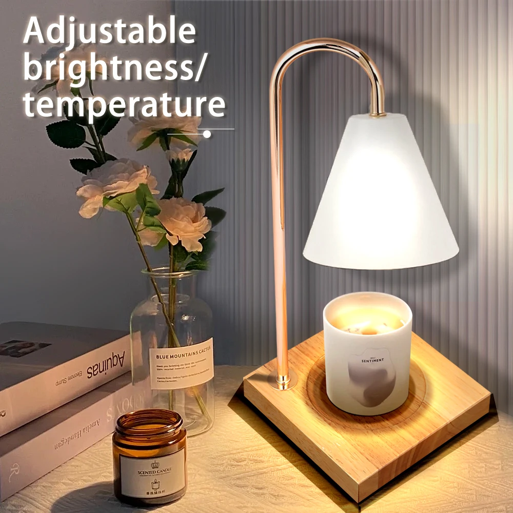 LED Candle Warmer Table Light Retro Melting Wax Lamp Dimming Table Lamp for - $48.36+