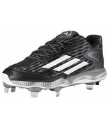 Adidas PowerAlley 3 Men&#39;s Metal Sports Baseball Cleats Black/White/Grey ... - £22.80 GBP