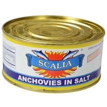 Anchovies in Salt - 12 cans - 1.6 lbs ea - $282.62