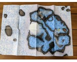 Ice Cavern RPG Fantasy 1&quot; Grided Map 26 1/2&quot; X 19&quot; - £27.82 GBP
