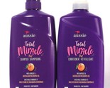 Aussie 26.2 Oz Total Miracle 7n1 Apricot Macadamia Oil Shampoo &amp; Conditi... - £29.02 GBP
