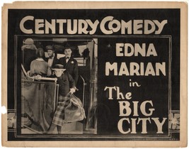 THE BIG CITY (1926) Silent Film Comedy Short Edna Marian Holds Onto Back of Bus - £40.16 GBP