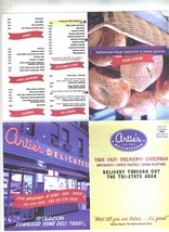 Artie&#39;s Delicatessen Menu Mailer Broadway @ 83rd St New York City  - $17.80