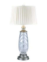 Table Lamp Dale Tiffany Lake Butler Contemporary Pedestal Drum Shade 1-Light - $320.00