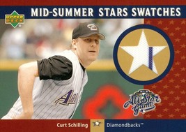 2003 Upper Deck Mid Summer Stars Swatches Curt Schilling CS Diamondbacks - $3.00