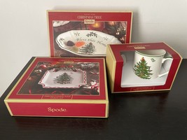 Spode Christmas Ribbon Canape Plate, Bless This Home Tray, Mug &amp; Coast S... - £20.99 GBP+