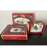 Spode Christmas Ribbon Canape Plate, Bless This Home Tray, Mug &amp; Coast S... - $507.10 MXN+