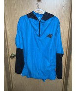 Nike On-Field Carolina Panthers Hooded Windbreaker 1/4 Zip Jacket XL - $523.69 MXN