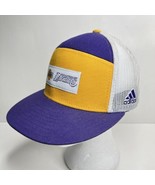 Lakers x Adidas Snapback Hat NBA LA Mesh Trucker Cap Los Angeles Purple ... - £30.68 GBP