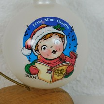 Campbells Soup Kids Collector&#39;s Edition 2004 Glass Ball Christmas Ornament White - £7.79 GBP