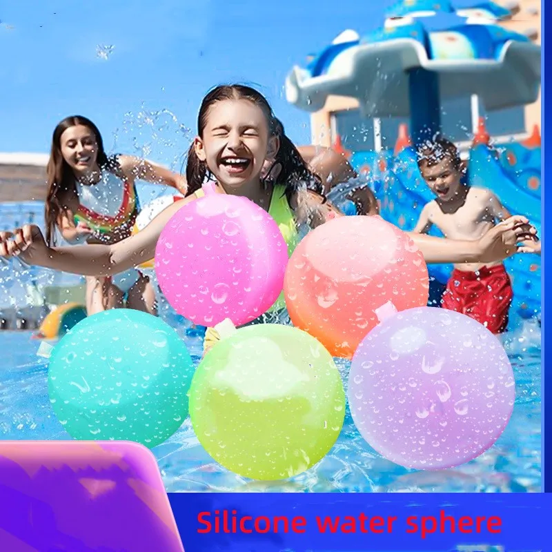 Reusable Water Balls Adult Kids Silicone Water Bomb Splash Balloons Swimmi - £8.54 GBP+