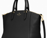 NWB Kate Spade Parker Satchel Black Leather Bag K8214 Purse $399 Gift Ba... - £112.09 GBP