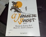 A Japanese Sunset Jessie Antique 1916 Sheet Music Jessie L Deppen - $6.93