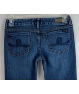 Seven 7 Distressed Embroidered Bootcut Jeans Size 28x31 - $457.31 MXN